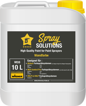 Wandfarbe Weiß - 10 Liter - Spray Solutions